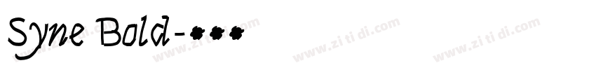Syne Bold字体转换